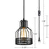 Metal Mesh Cage Small Plug-In Pendant Light