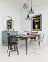 Fontanellato Metal Wire Diamond Three-Light Cluster Pendant Lighting