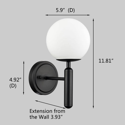 Mid Century Modern Wall Sconces Black