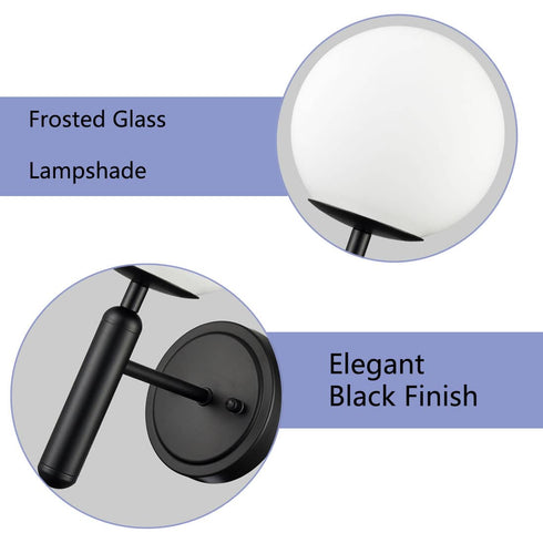 Mid Century Modern Wall Sconces Black