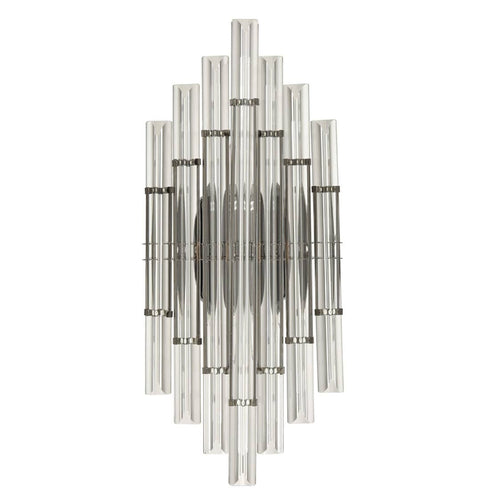 Crystal Wall Sconce Lighting for Bathroom in Black Finish