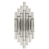 Crystal Wall Sconce Lighting for Bathroom in Black Finish