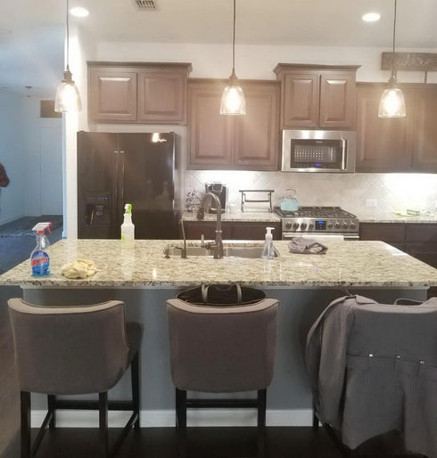 Mini Glass Bell Oil Rubbed Bronze Kitchen Island Pendant Lighting