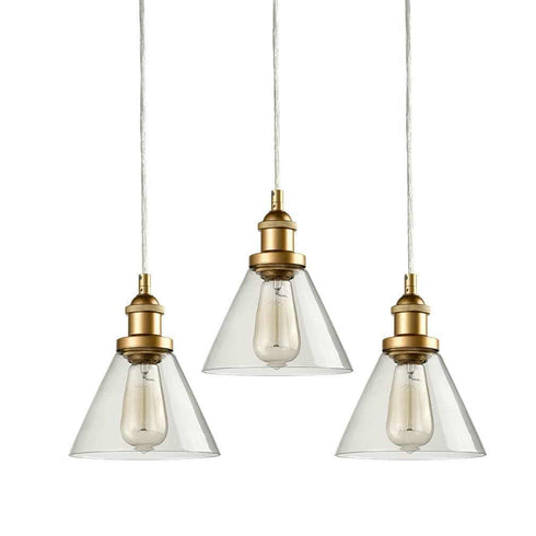 Mini Glass Pendant Lights Brass Kitchen Island Pendant Lighting 3 Pack