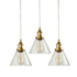 Mini Glass Pendant Lights Brass Kitchen Island Pendant Lighting 3 Pack
