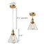 Mini Glass Pendant Lights Brass Kitchen Island Pendant Lighting 3 Pack