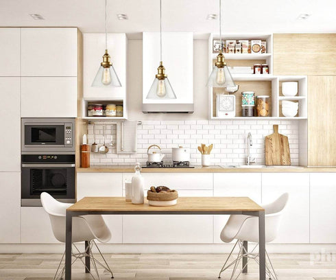 Mini Glass Pendant Lights Brass Kitchen Island Pendant Lighting 3 Pack