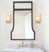 Modern 1-Light Wall Sconces Brass Wall Light with Clear Glass Shade