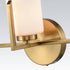 Modern 3-Light Gold Bathroom Vanity Lights with Opal Cylinders