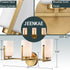 Modern 3-Light Gold Bathroom Vanity Lights with Opal Cylinders