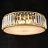 Modern 4-Light Crystal Ceiling Light Gold Flush Mount