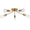 Modern 5-light Gold Sputnik Flush Mount Ceiling Light for Living Room