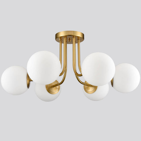 Modern Globe Ceiling Light - 6 Light