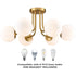Modern Globe Ceiling Light - 6 Light