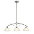 Modern 3-Light Kitchen Pendant Lighting, Brushed Nickel
