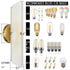 Modern Brass 2-Light Cylinder Sconce Lighting Set of 2