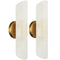 Modern Brass 2-Light Cylinder Sconce Lighting Set of 2