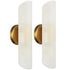 Modern Brass 2-Light Cylinder Sconce Lighting Set of 2