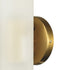 Modern Brass 2-Light Cylinder Sconce Lighting Set of 2