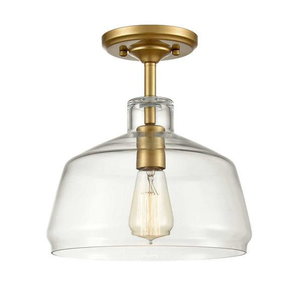 Modern Brass Ceiling Lights Glass Ceiling Lighting Semi Flush Mount