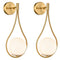Modern Wall Sconce Milk Globe Light Set of 2