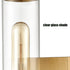 Modern Brass Gold with Cylindrical Glass Shade Wall Light Fixtures Set of 2