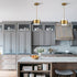 Modern Brass Kitchen Pendant Light Adjustable Hanging Light