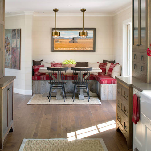 Modern Brass Kitchen Pendant Light Rod Hanging Light Fixture