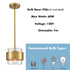 Modern Brass Kitchen Pendant Light Rod Hanging Light Fixture