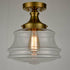 Modern Brass Schoolhouse Semi Flush Ceiling Lights Hallway