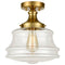 Modern Brass Schoolhouse Semi Flush Ceiling Lights Hallway