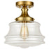 Modern Brass Schoolhouse Semi Flush Ceiling Lights Hallway