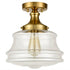 Modern Brass Schoolhouse Semi Flush Ceiling Lights Hallway