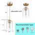 Modern Brass Mini Pendant Light Double Bell Glass Shade