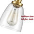 Modern Brass Mini Stem Pendant Light Glass Kitchen Fixture