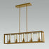 Modern Brushed Gold Chandelier for Kitchen Island