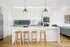 Modern Brushed Nickel Metal Kitchen Pendant Lights