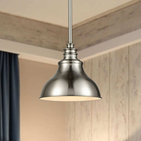 Modern Brushed Nickel Metal Kitchen Pendant Lights