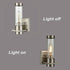 Modern Brushed Nickel Wall Light Fixture with Cylinder Clear Glass Shade Set of 2