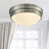 Modern Ceiling Light Fixture Flush Mount Brushed Nickel