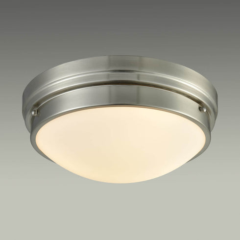 Modern Ceiling Light Fixture Flush Mount Brushed Nickel