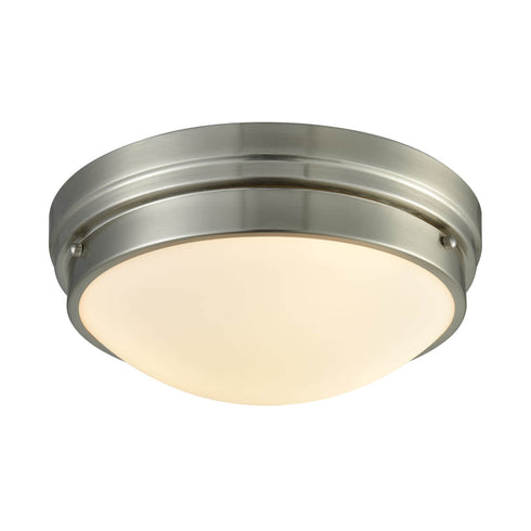 Modern Ceiling Light Fixture Flush Mount Brushed Nickel