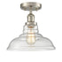 Modern Ceiling Light Glass Dome Shade Brushed Nickel