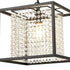 Modern Chandeliers for Dining Rooms with Black Metal Cube Shade