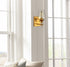 Modern Clear Glass Wall Sconces Brass Bathroom Wall Lights