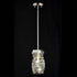 Modern Crystal Pendant Light Chrome Rod-Hung, LED 7W, 4000K