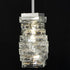 Modern Crystal Pendant Light Chrome Rod-Hung, LED 7W, 4000K