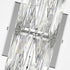 Modern Crystal Wall Sconce 6-Light Chrome Bathroom Wall Light Fixture