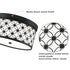 Modern 11'' Round Drum Shade Black Metal Dimmable LED Ceiling Light Hallway Light Fixtures