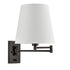 Carmagnola Modern Fabric Plug-In Wall Sconce with Switch Set of 2